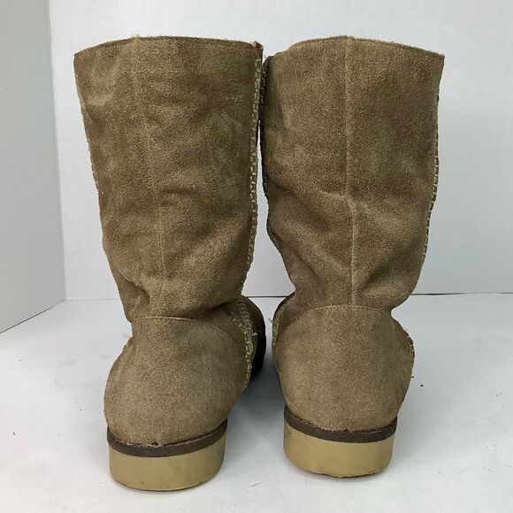 Coolway Azalea Brown Suede Fleece Lined Winter Women Mid Calf Boots Sz 38/US 7.5 - Picture 3 of 10